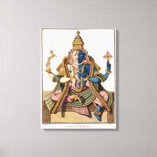 Hari-Hara, from 'Voyage aux Indes et a la Chine' b Canvas Print