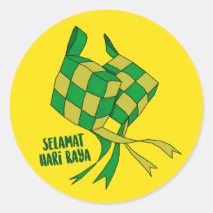 Hari Raya Classic Round Sticker