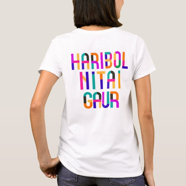  Haribol Nitai Gaur        T-Shirt (Back)