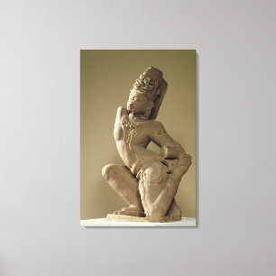 Harihara dancing in the alidha pose, Prathara dyna Canvas Print