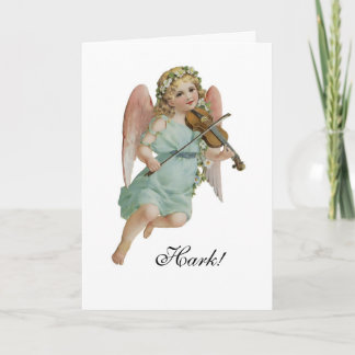 Hark! Angel Christmas Card