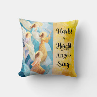Hark! The Herald Angels Sing Throw Pillow