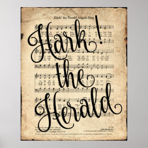Hark the Herald Hymn Print