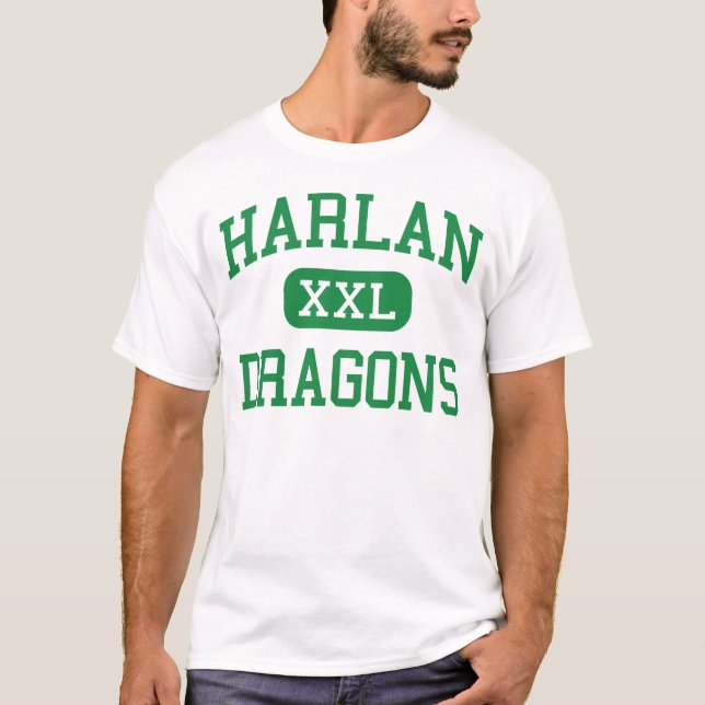 Harlan - Dragons - High School - Harlan Kentucky T-Shirt (Front)