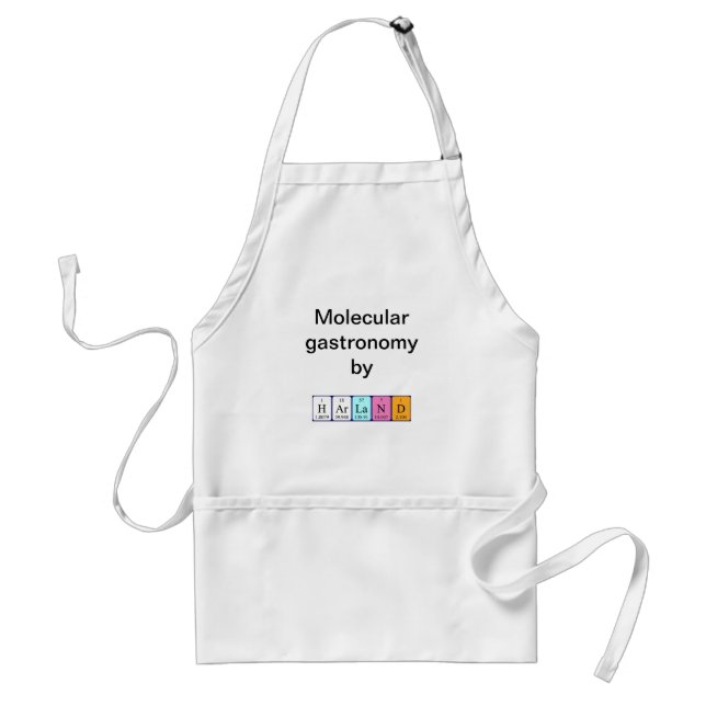 Harland periodic table name apron (Front)