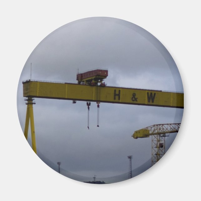 harland & Woolfe Cranes Magnet (Front)