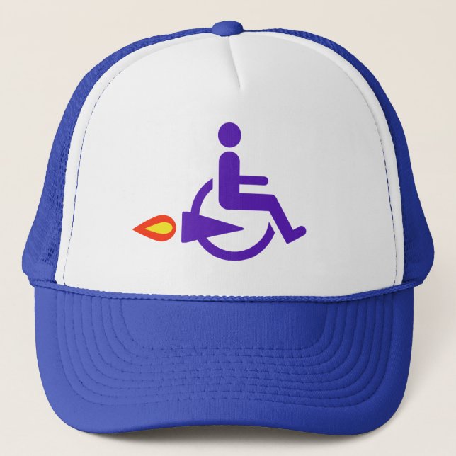 Harldy Handicapped funny Trucker Hat (Front)