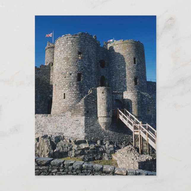 Harlech Castle, outer gate and gatehouse, northern Postcard (Front)
