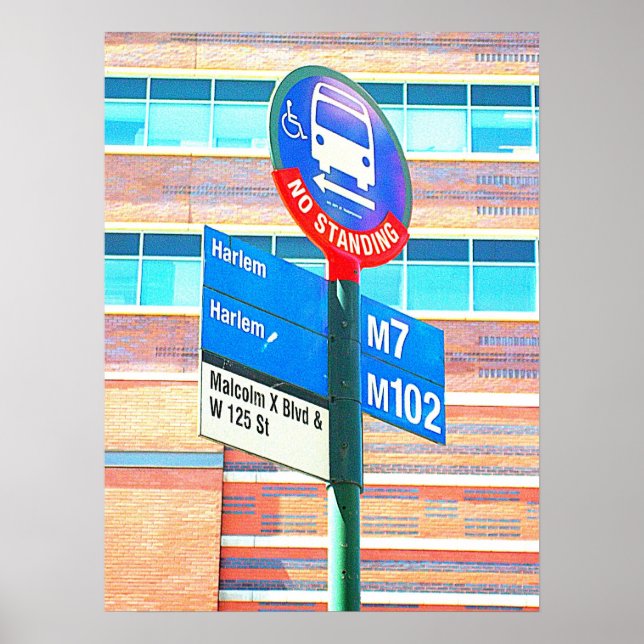 Harlem Bus Stop Poster (Front)