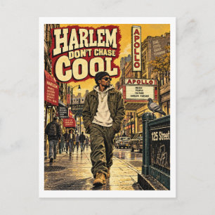 Harlem Don't Chase Cool Postcard