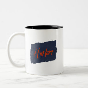 Harlem Handwritten Red Typography  Coffee Mug