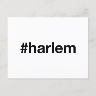 HARLEM Hashtag Postcard