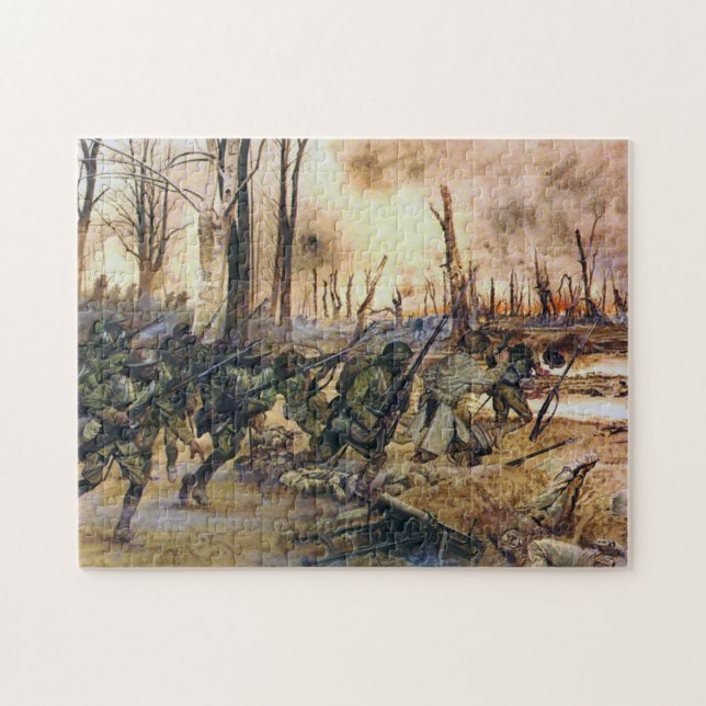 Harlem Hell Fighters Séchault H. Charles McBarron  Jigsaw Puzzle (Horizontal)