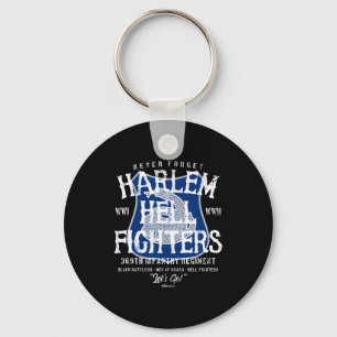 Harlem Hellfighters Vintage Black Military History Key Ring