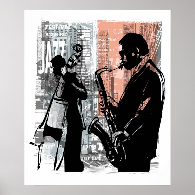 harlem jazz festival poster (Front)