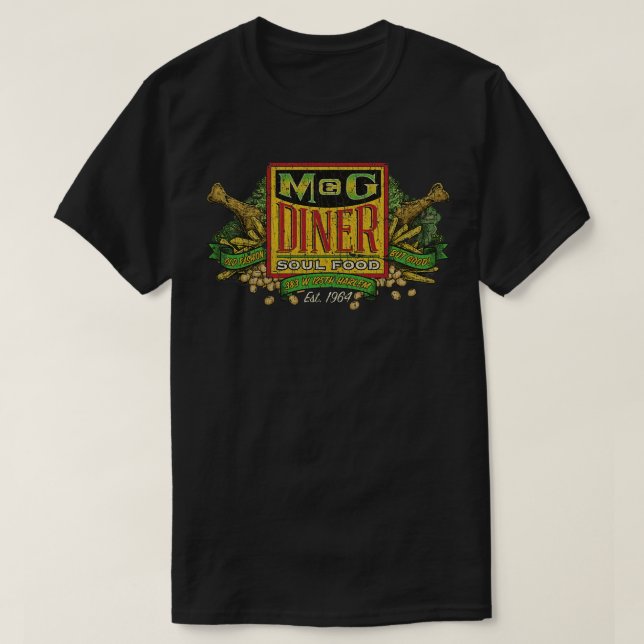 Harlem M&G Diner Soul Food 1964  T-Shirt (Design Front)