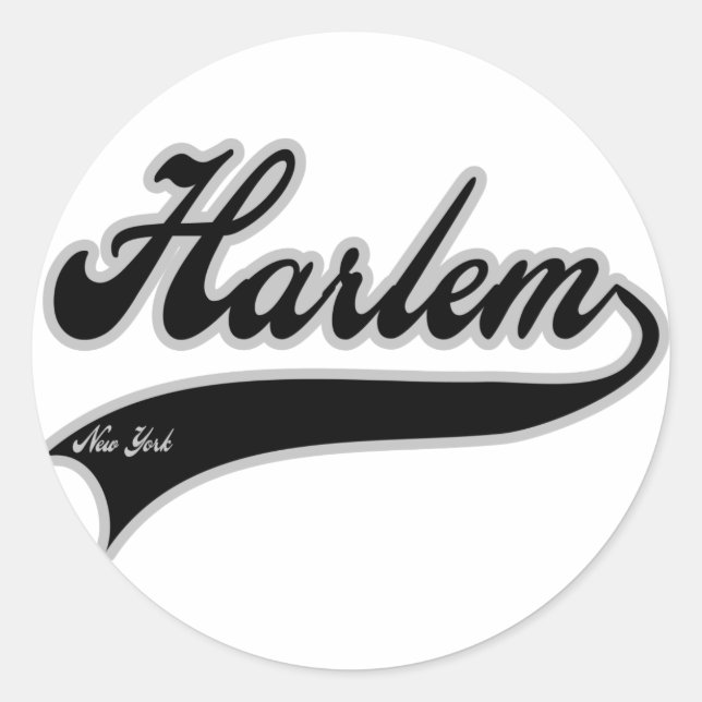 Harlem New York Classic Round Sticker (Front)