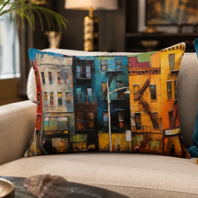 Harlem Renaissance 16x12 Accent Pillow (Harlem Renaissance Art Print | Vibrant Jazz Legacy Wall Decor)