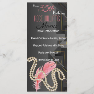 Harlem Renaissance Birthday Invitation