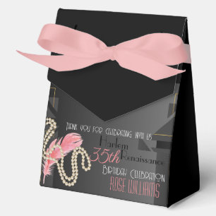 Harlem Renaissance Birthday Invitation Favour Box