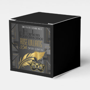 Harlem Renaissance Birthday Invitation Favour Box