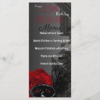 Harlem Renaissance Birthday Menu