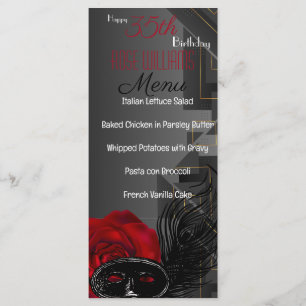 Harlem Renaissance Birthday Menu