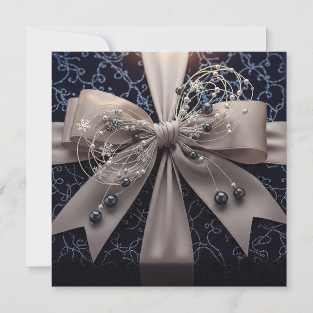 Harlem Renaissance Glam Holiday Card (Front)