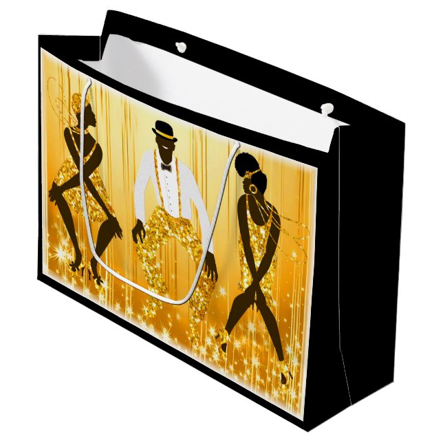Harlem Renaissance Large Gift Bag (Front Angled)
