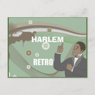 HARLEM RENAISSANCE RETRO JAZZ AGE POSTCARD