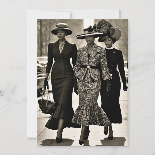 Harlem Renaissance Sophisticated Ladies Invitation (Front)