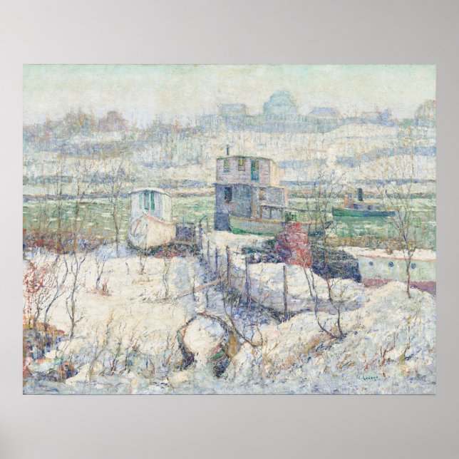 Harlem River - Ernest Lawson Fine Art Poster (Front)