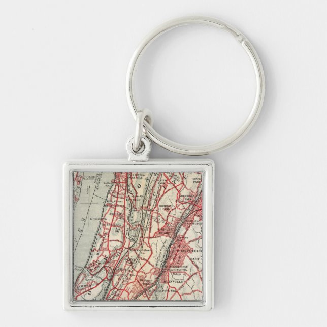 Harlem, Yonkers, Pelham Manor, New York Key Ring (Front)