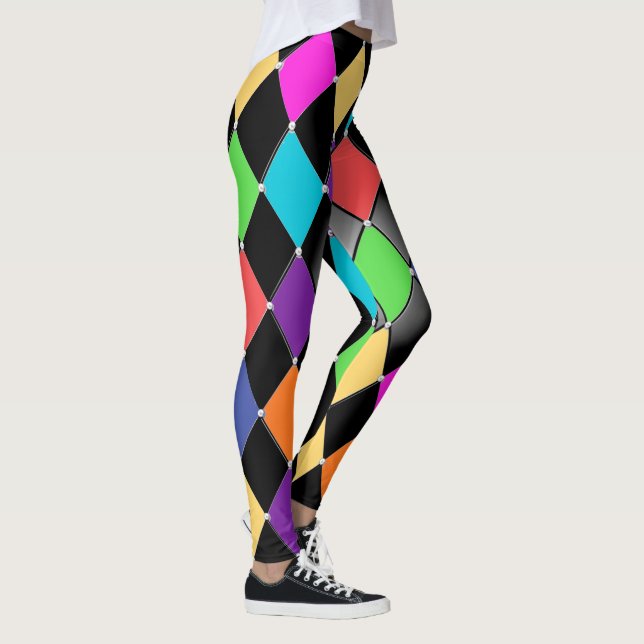 Harlequin 2 Pop Fashion Leggings (Right)