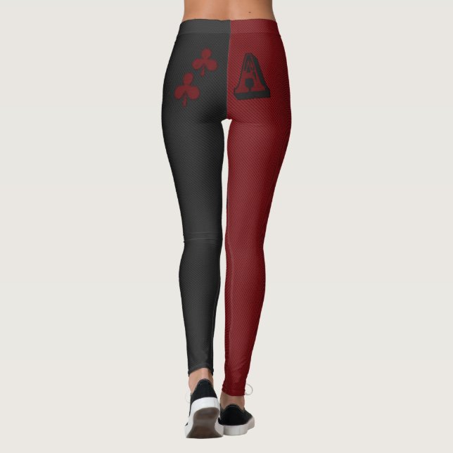 Harlequin Ace of Clubs Leggings (Back)
