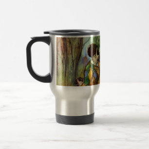 Harlequin and Columbine by Edgar Degas Travel Mug