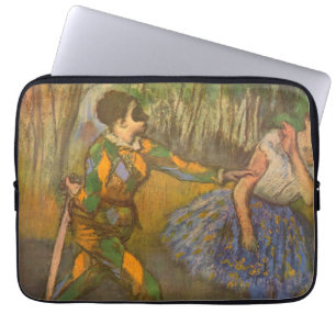 Harlequin and Columbine by Edgar Degas Vintage Art Laptop Sleeve