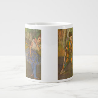 Harlequin and Columbine by Edgar Degas Vintage Art Large Coffee Mug