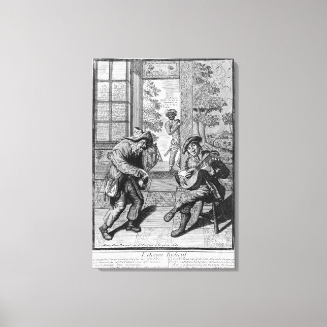 Harlequin and Scaramouche Canvas Print (Front)