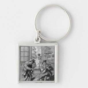 Harlequin and Scaramouche Key Ring