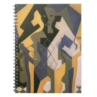 Harlequin at a Table by Juan Gris, Vintage Cubism Notebook