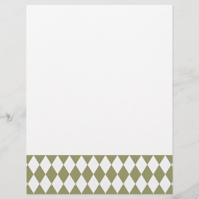Harlequin Avocado and White (Front)