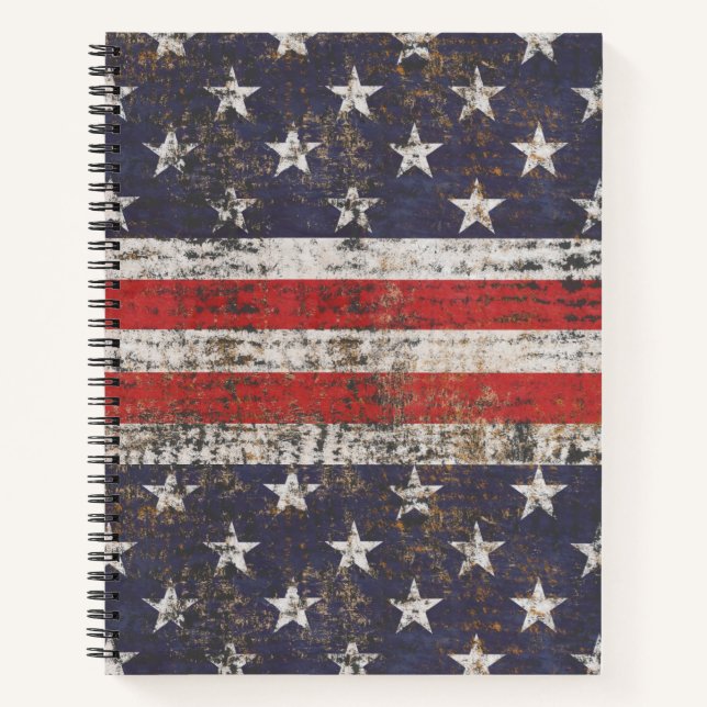 Harlequin Black and White Diamond Pattern Notebook (Front)