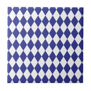 Harlequin Blue and White Tile