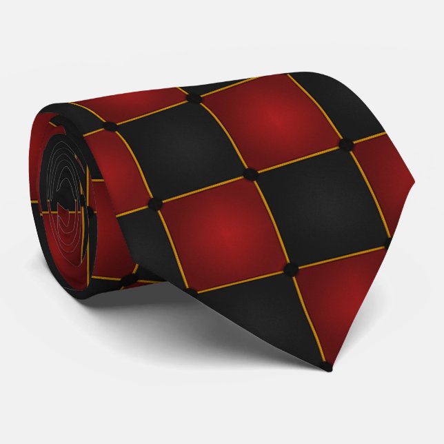 Harlequin Checkers Tie (Rolled)