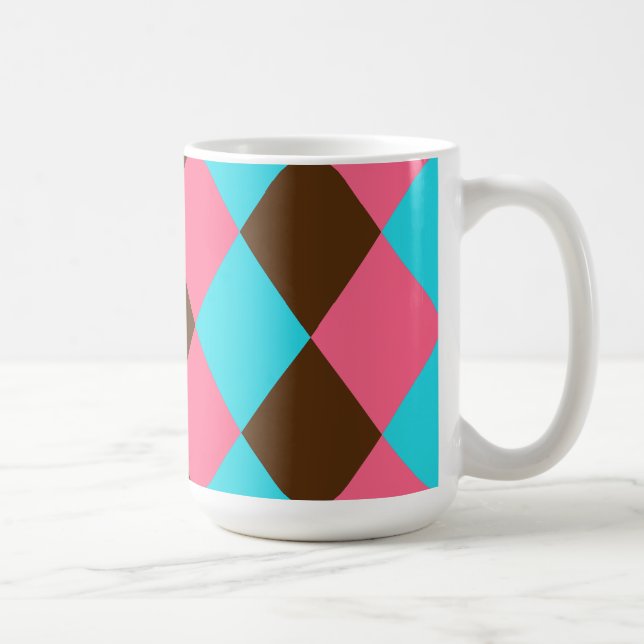 Harlequin, Chocolate Pastel Mug (Right)