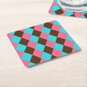 Harlequin Chocolate Pastels-PARTY COASTERS