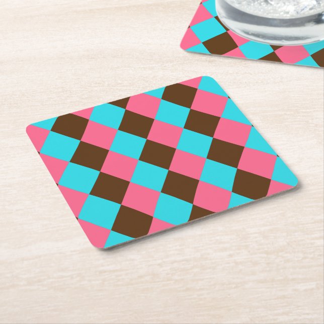 Harlequin Chocolate Pastels-PARTY COASTERS (Angled)