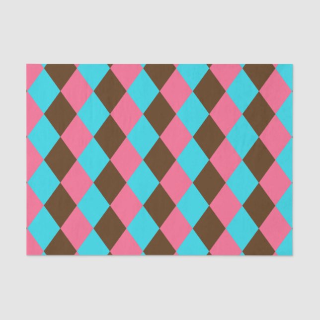 Harlequin Chocolate Pastels-TISSUE WRAPPING PAPER (Front)
