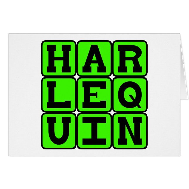 Harlequin, Clown Figure (Front Horizontal)